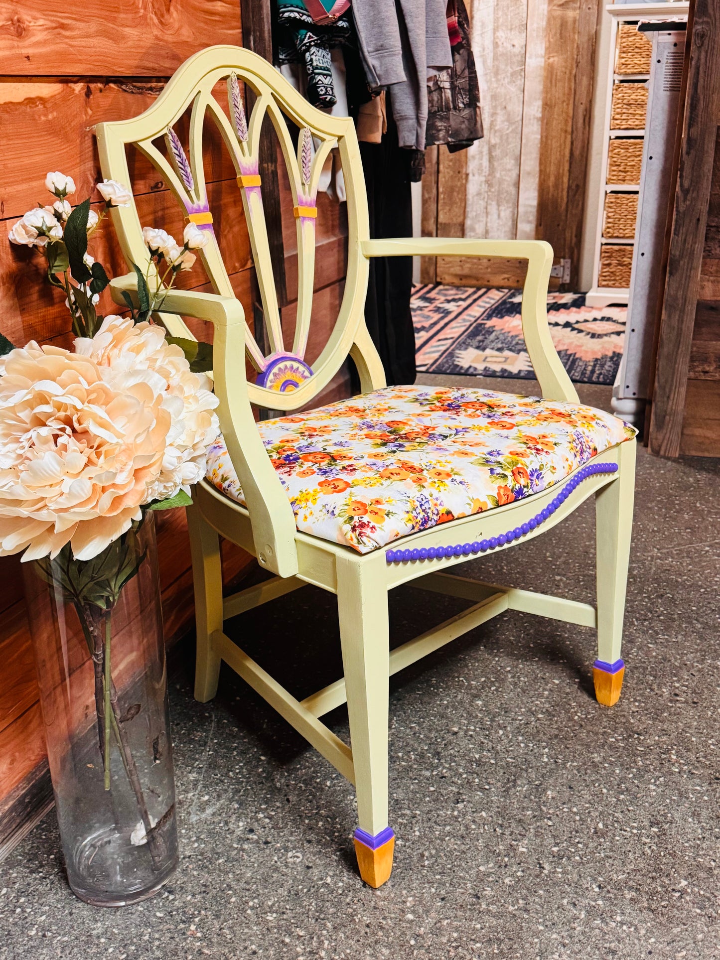 🌾Vintage Wheatback Chair 🌾