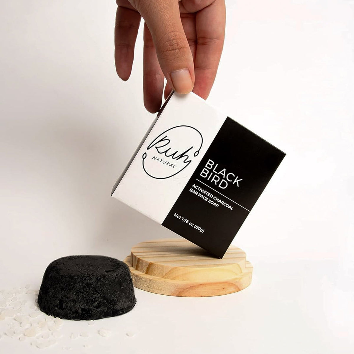 Activated Charcoal Bar Face Soap - Blackbird