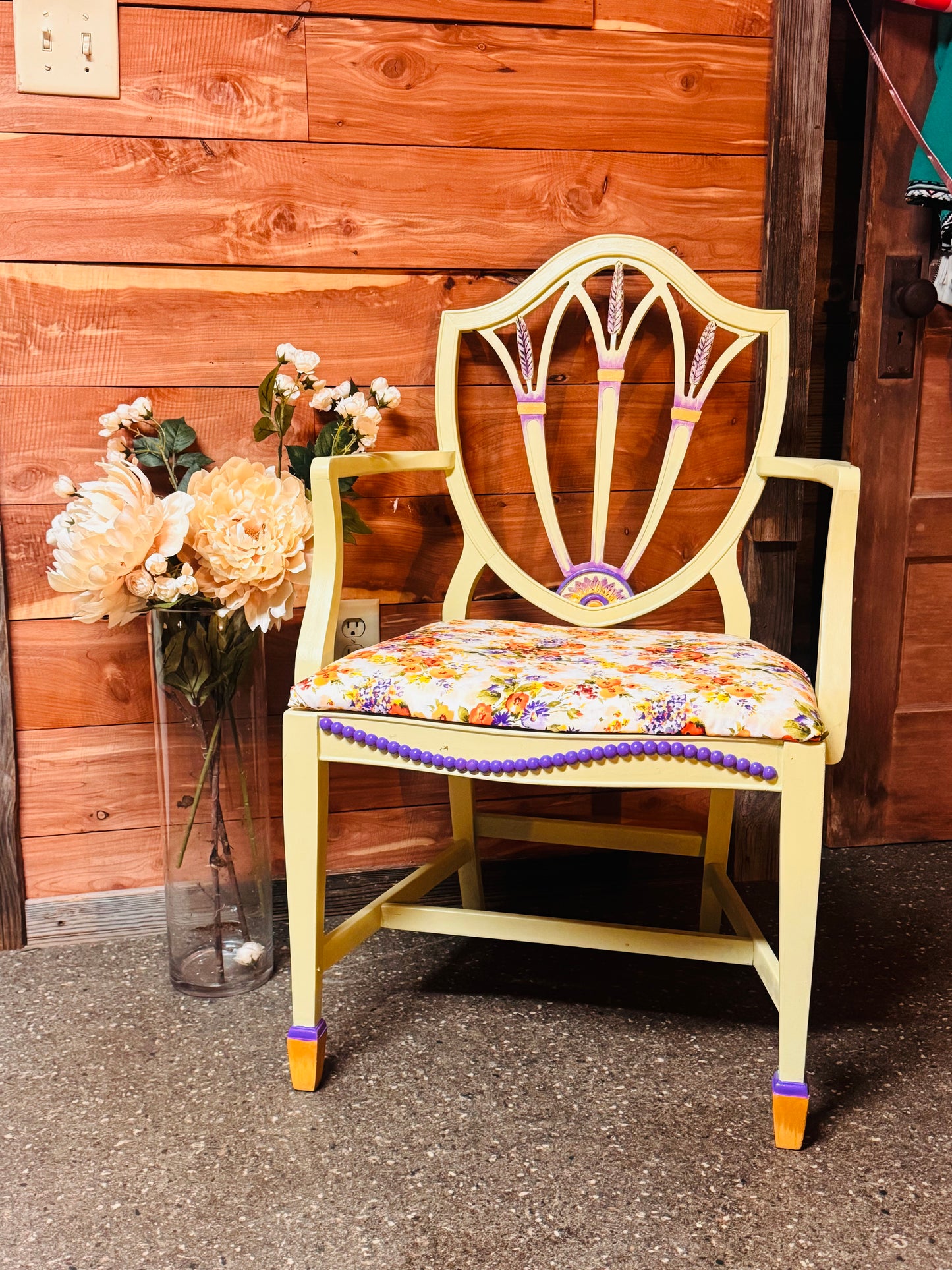 🌾Vintage Wheatback Chair 🌾