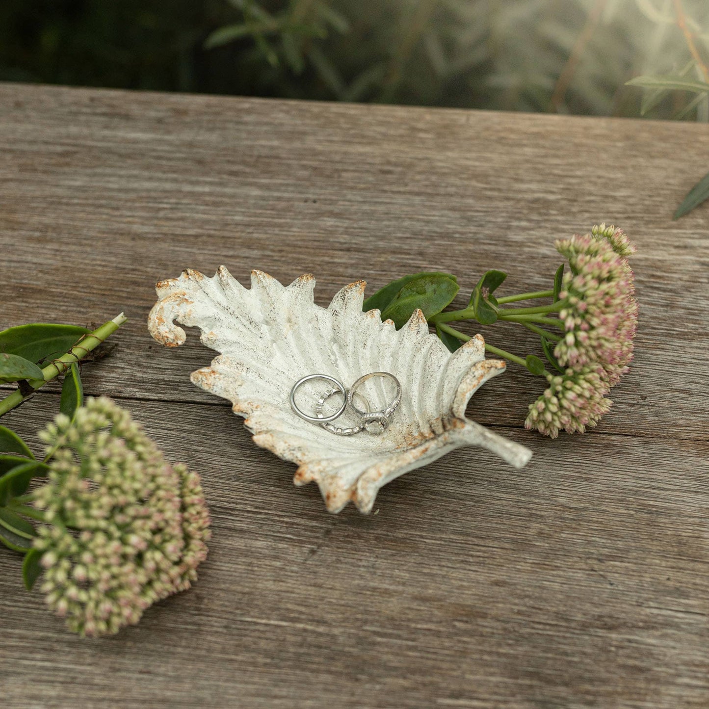 Abeline Antique Finish Cast Iron Trinket Dish