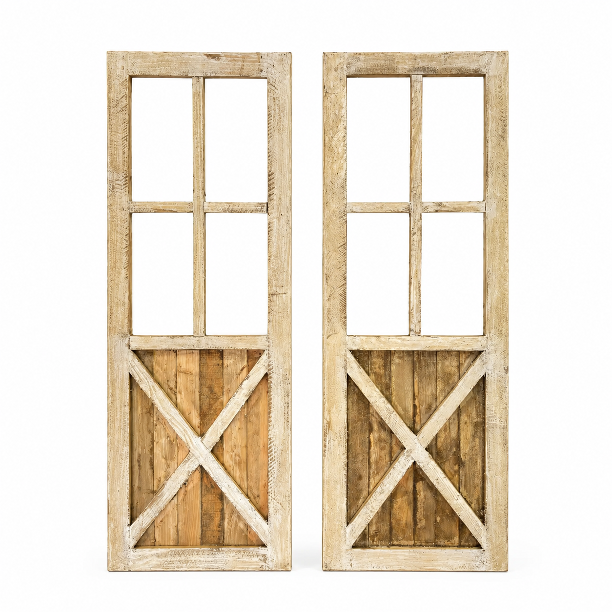 Helston Wood Window, 2pc Set, Handmade - 6.11 (+)