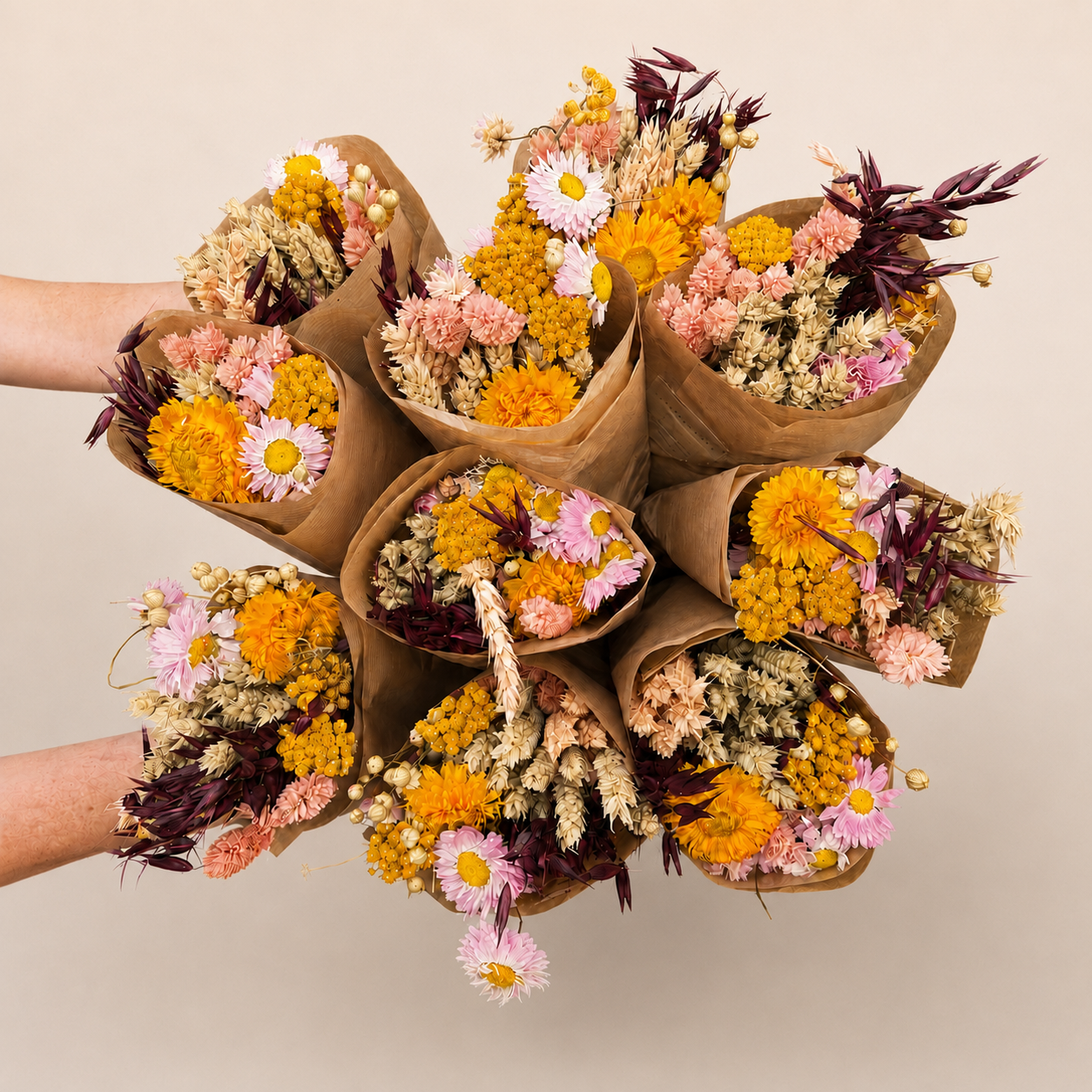 Sunny Delight Dried Flower Bouquet | Home Decor