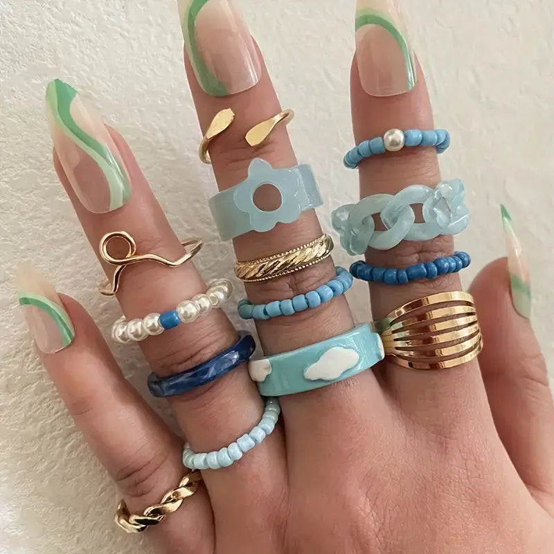 Spring Trendy Resin Ring
