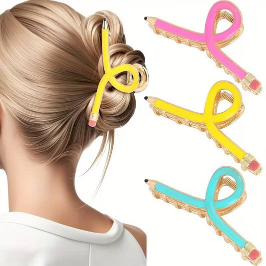 Back To School Pencil Hair Clips