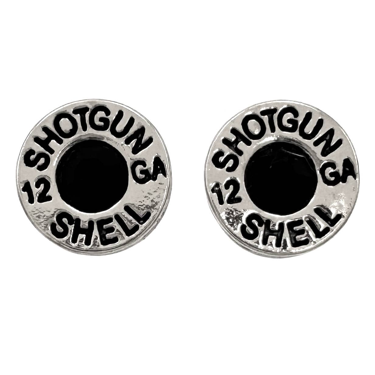 Bullet Shell Rhinestone Western Earring: Gold